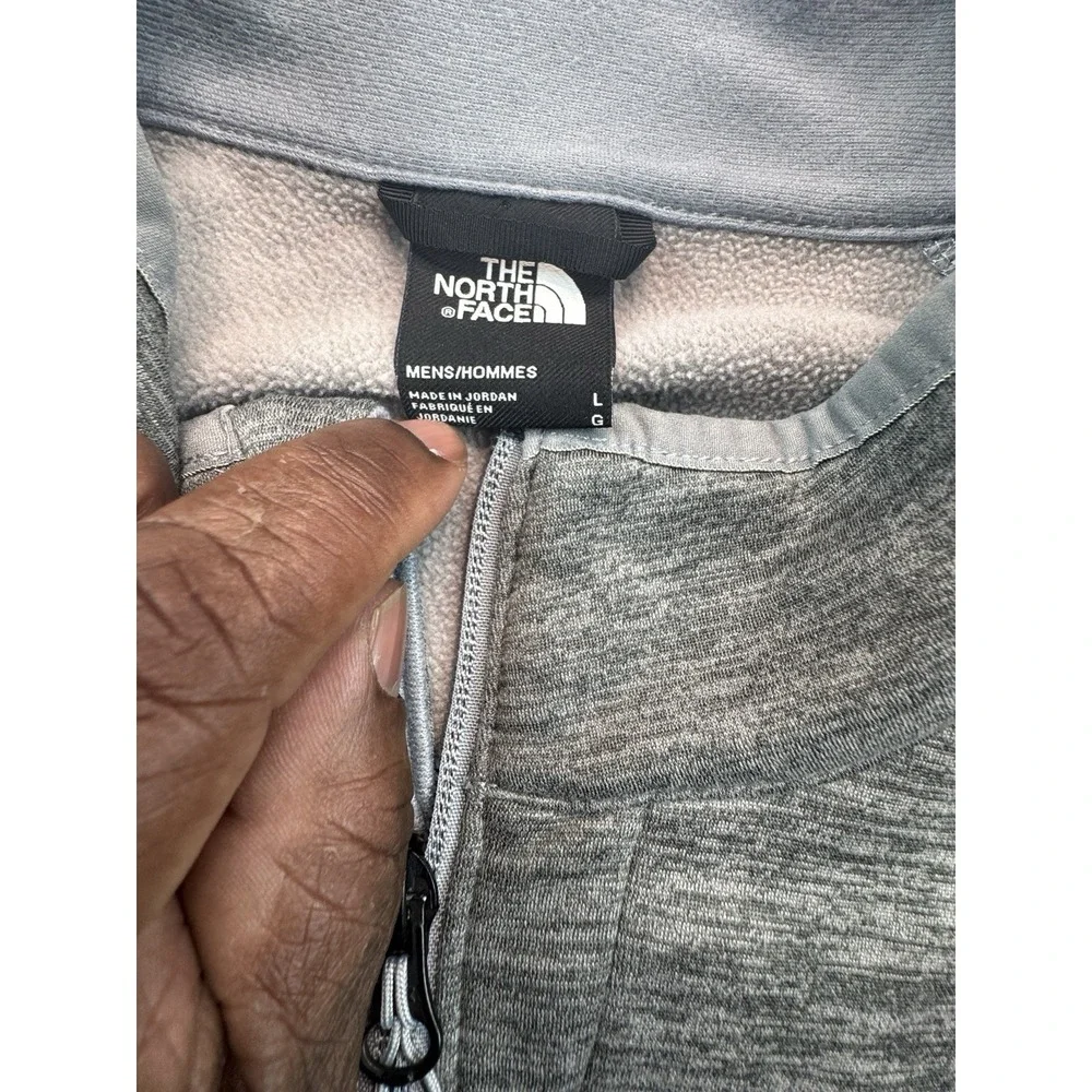 The North Face Mens Canyonlands Full Zip Fleece Jacket Grey Heather Large L